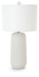 Marlin 30" White Ceramic Table Lamp, Set of 2