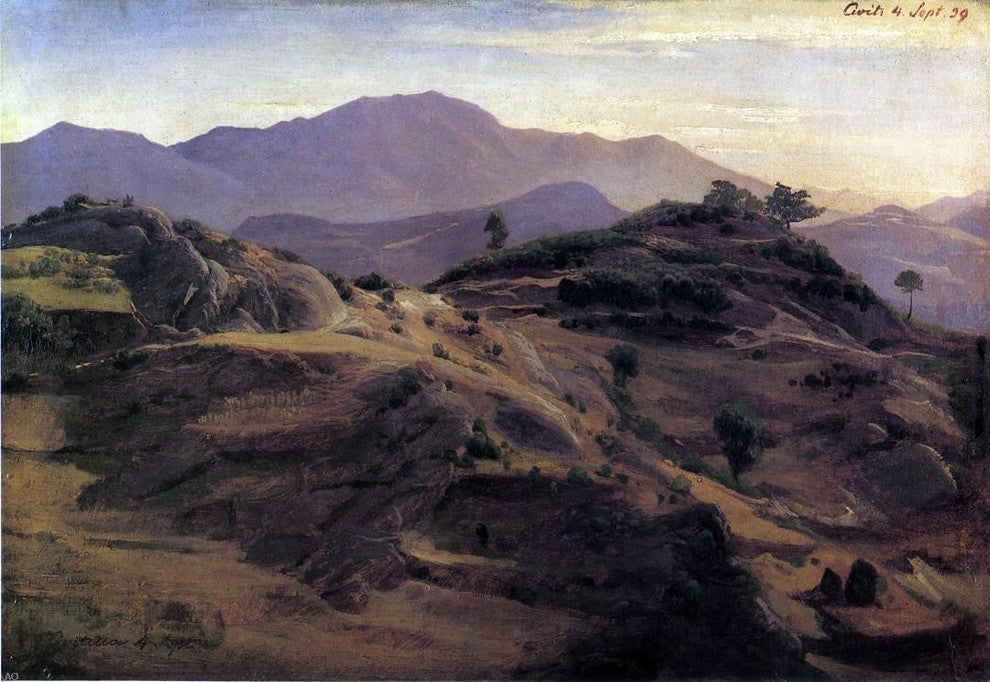 Johann Wilhelm Schirmer Landscape at Civitella Wall Decal