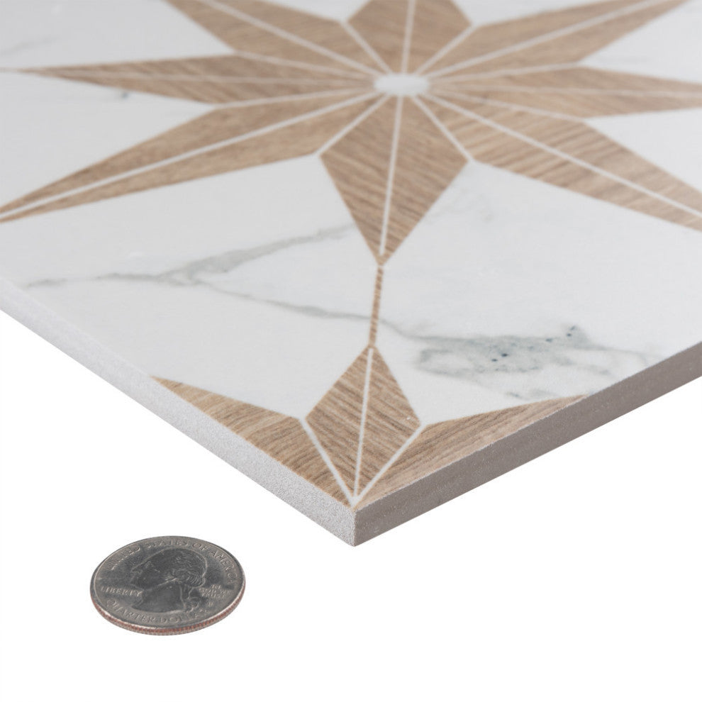 Llama Stella Loire Noce Porcelain Floor and Wall Tile Sample