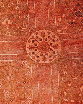 Overdyed, One-of-a-Kind Hand-Knotted Area Rug Pink, 12'4"x16'4"