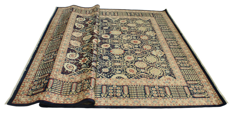 Pak-Persian Cromwell Navy /Beige Rug, 7'10x10'0