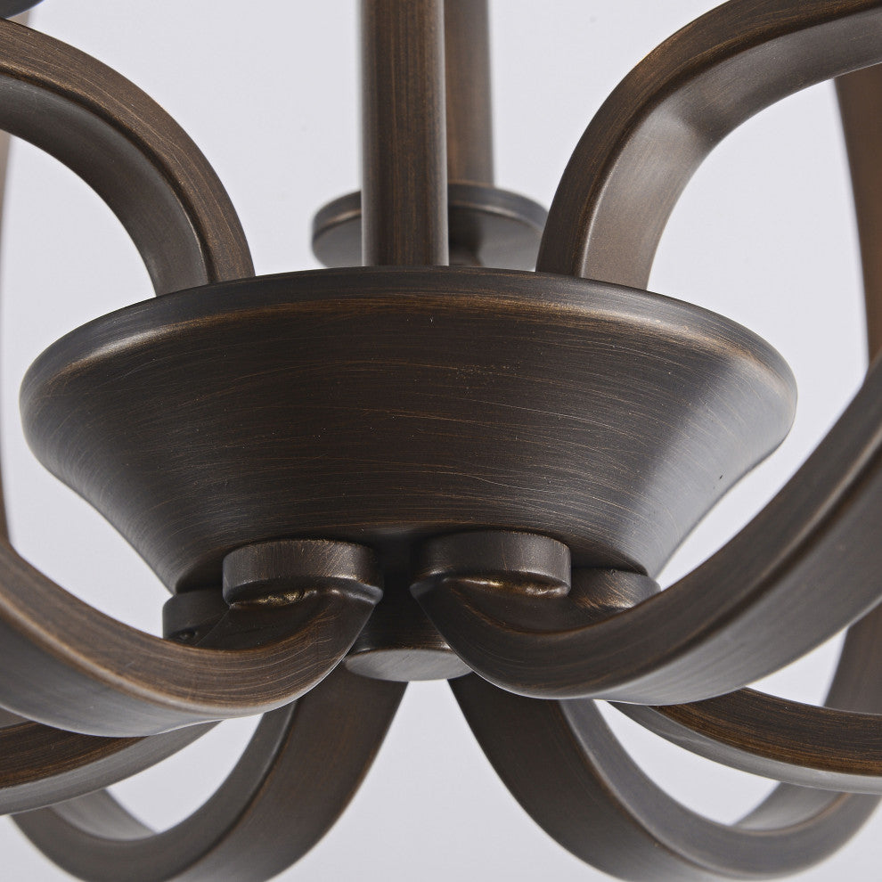 Mabel 3-light Contemporary Flush Mount Chandelier Bronze