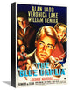 "The Blue Dahlia" Stretched Canvas Giclee by Hollywood Photo Archive, 11x16"