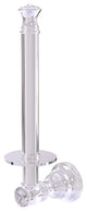 Carolina Crystal Upright Toilet Paper Holder, Polished Chrome