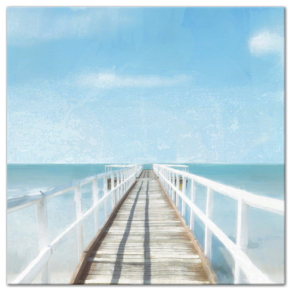 Vitamin Sea Dock 20x20 Canvas Wall Art