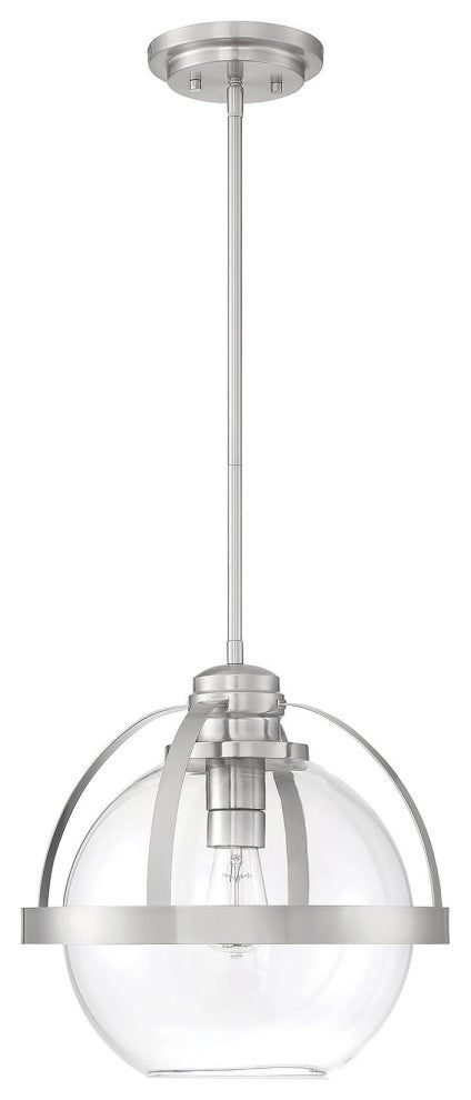 Savoy House 7-7201-1 Pendleton 14"W Pendant - Satin Nickel