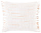 Surya Saugatuck SGK-002 22"x22" Pillow Cover, White/Blush/Peach/Pale Pink