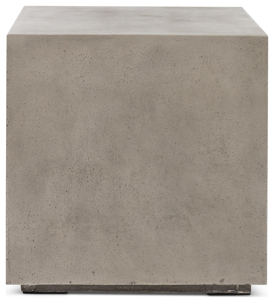 Bloc End Table, Dark Gray