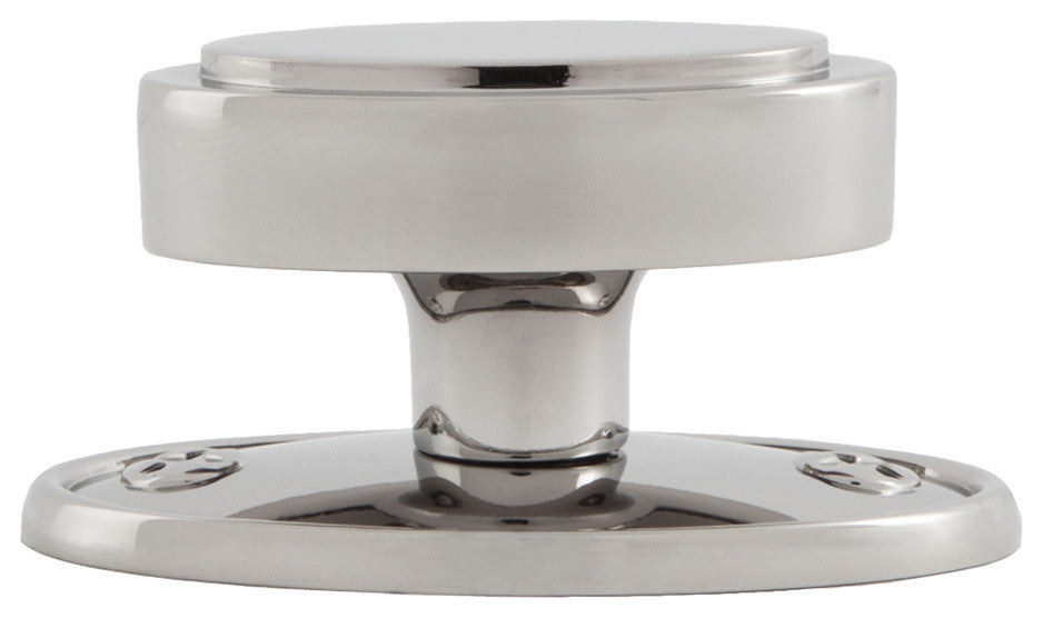 Sumner Street Home Hardware Ovaline Knob, Large, Polished Nickel