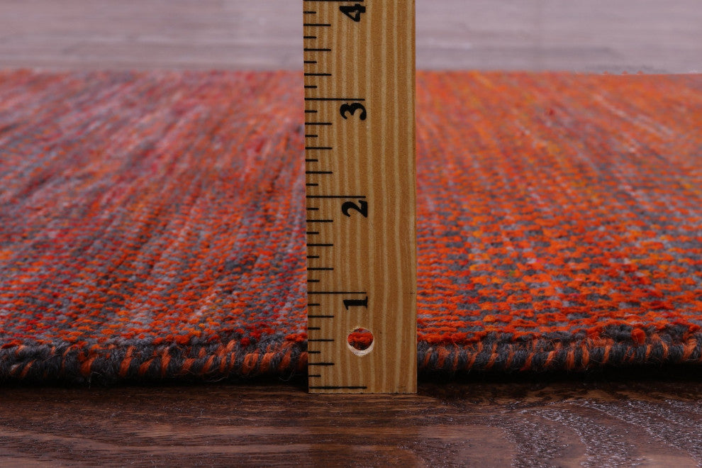 2' 7" X 8' 1" Super Savannah Gabbeh Handmade Wool and Silk Runner Rug Q11907