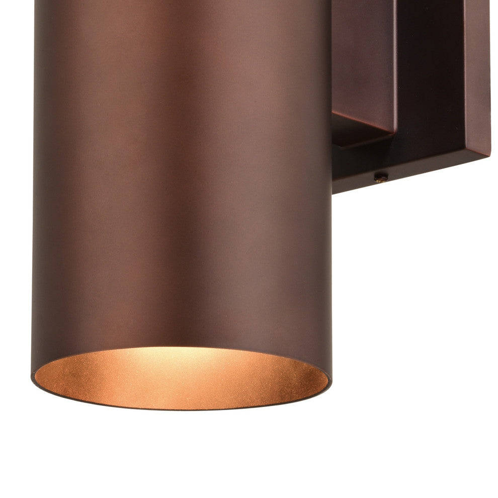 Chiasso 5" Outdoor Wall Light, Bronze