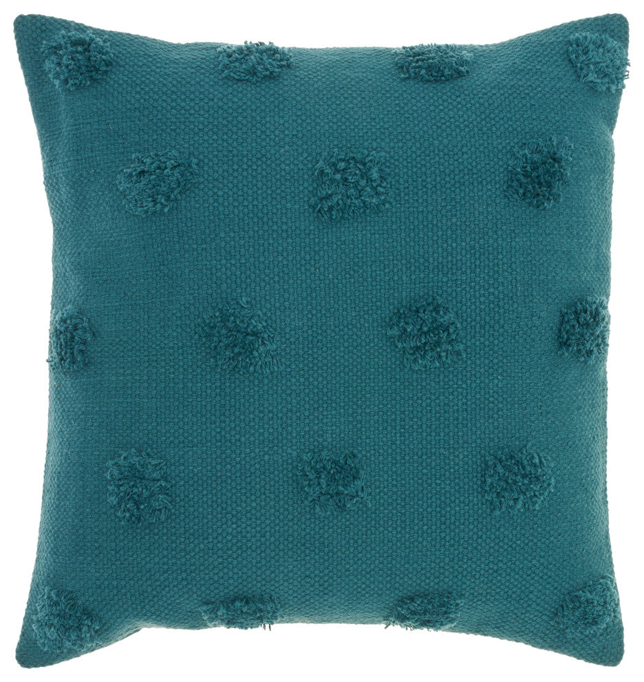 Mina Victory CN870 Throw Pillow, Teal, 18" x 18"