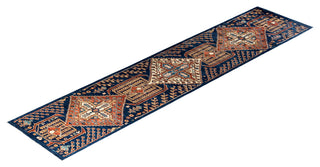 Serapi One-of-a-Kind Hand-Knotted Runner Rug Blue, 2' 8" x 11' 11"