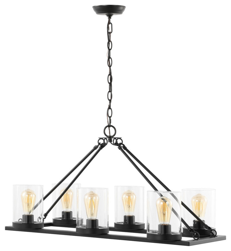 Safavieh Reagan 6Lt 32" Chandelier, Black