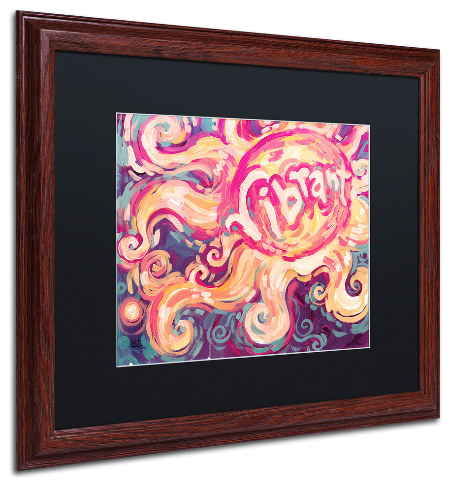 Natasha Wescoat '118' Art, Wood Frame, Black Mat, 20x16