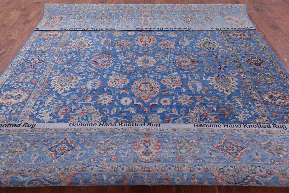 Wool and Silk Persian Handmade Rug 9' 2" X 12' 0" Q12087
