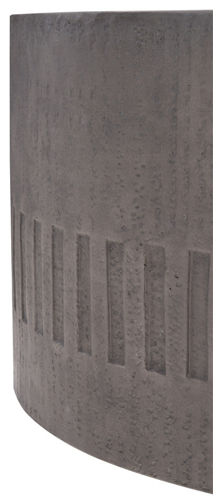 Bernhardt Exteriors Miramar Round Cocktail Table, Dark Charcoal