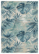 Machine Washable Indoor/Outdoor Chantille ACN1886 Teal 3' x 5' Rug