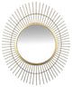 Gold Metal Spiked Wall Mirror