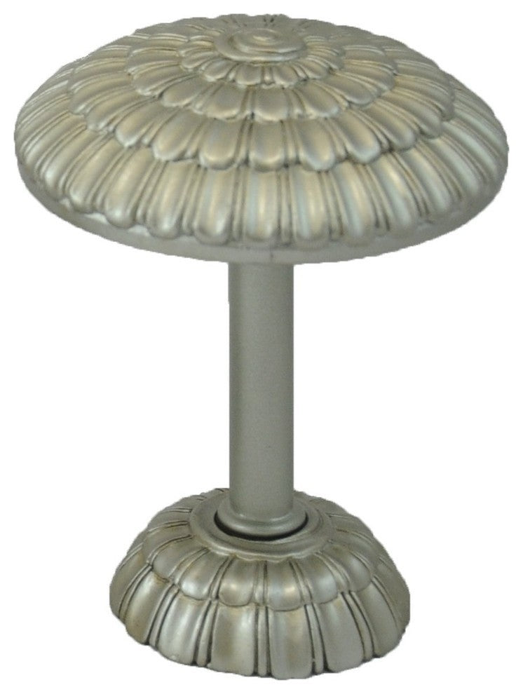 Fiore Drapery Medallion Holdback, Pewter, Single
