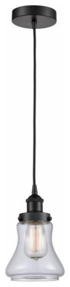 Innovations 616-1PH-BK-G192 1-Light Mini Pendant, Matte Black