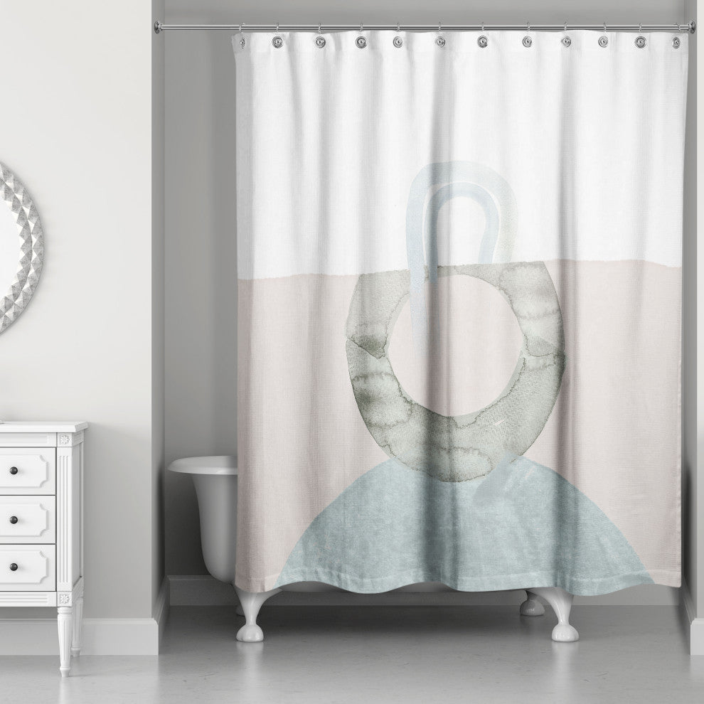 Chic Urban Abstract IV 71"x74" Shower Curtain