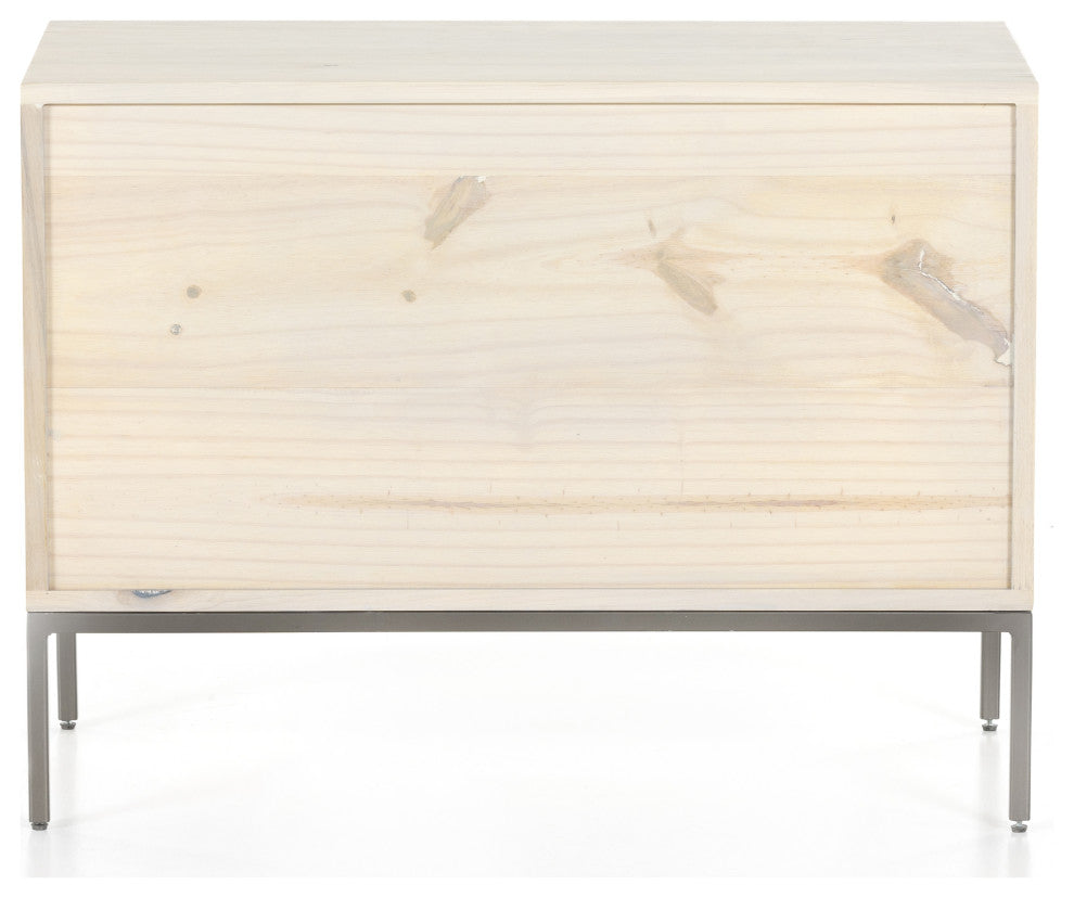 Trey Large Nightstand-Dove Poplar