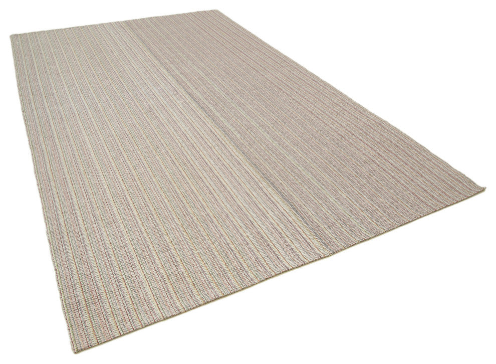 Rug N Carpet - Handmade Turkish 6' 11'' x 11' 6'' Flatweave Wool Kilim Rug