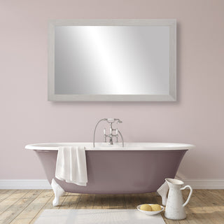LaRue Framed Wall Mirror, Nickel, 36" X 24"
