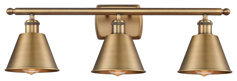 INNOVATIONS LIGHTING 516-3W-BB-M8-LED Smithfield 3 Light Bath Vanity Light