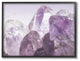 Amethyst Crystal Mountains Close Up Photograph II Framed Giclee Art, 16"x20"