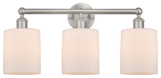 Edison Cobbleskill 23" Bath Vanity Light, Brushed Satin Nickel, Matte White