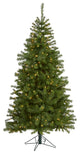 6' Springfield Artificial Christmas Tree / 300 Warm Clear Lights and 596 Tips