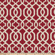 New Geo Red Squared Corners Seat Cushion, Set of 2