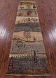 2' 9" X 11' 7" Tribal Persian Gabbeh Handmade Runner Rug Q10935