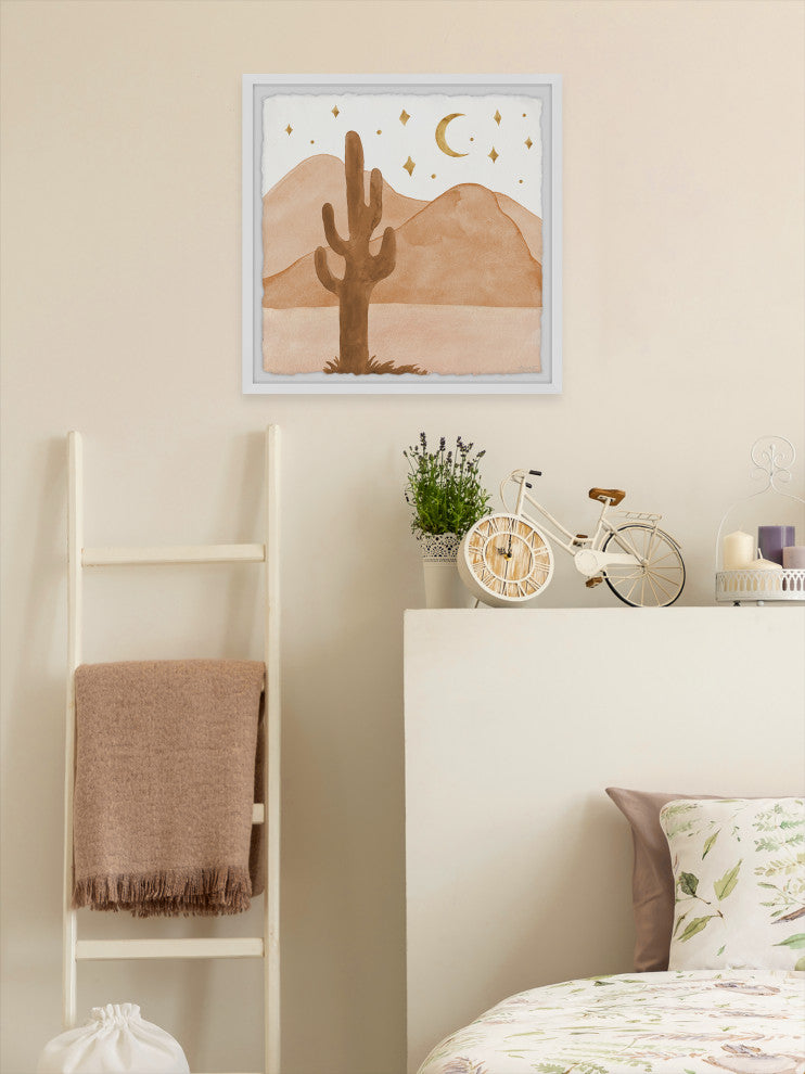 "Thirst for Adventure" Framed Painting Print, 18x18