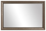 Ventura Framed Wall Mirror, Pewter, 36"x48"