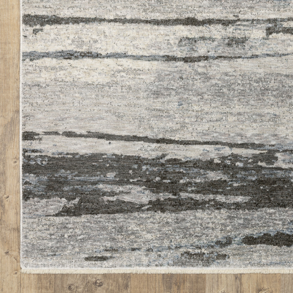 Harlan Modern Elemental Polyester Area Rug 9'10" x 12'10"