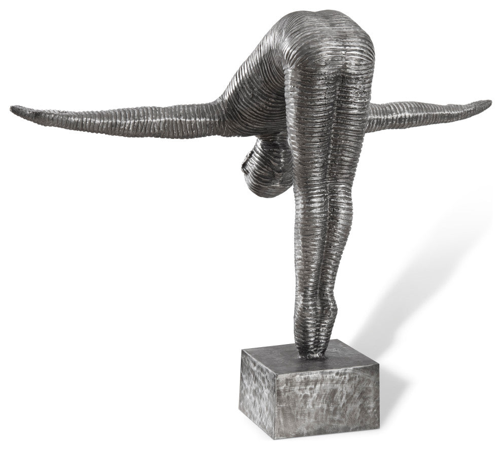 Diving Sculpture, Aluminum, Small