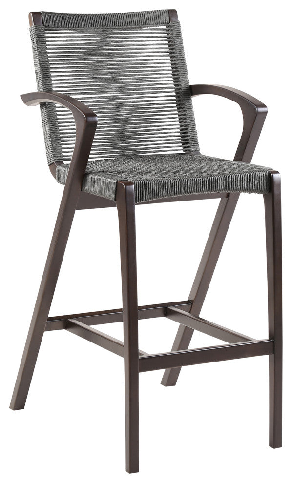 Nabila Outdoor Stool, Dark Eucalyptus, Counter Height, Counter Height