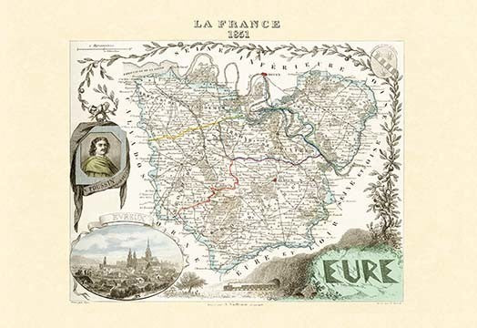 Eure - Gallery Wrapped Canvas Art 28" x 42"