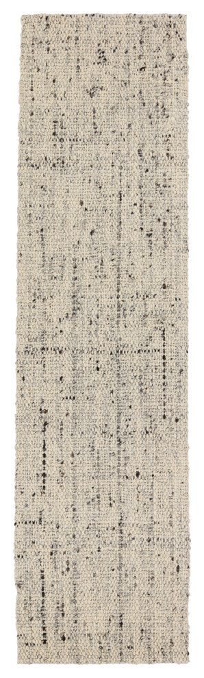 Jaipur Living Season Handmade Solid Area Rug, Ivory/Gray, 3'x12'