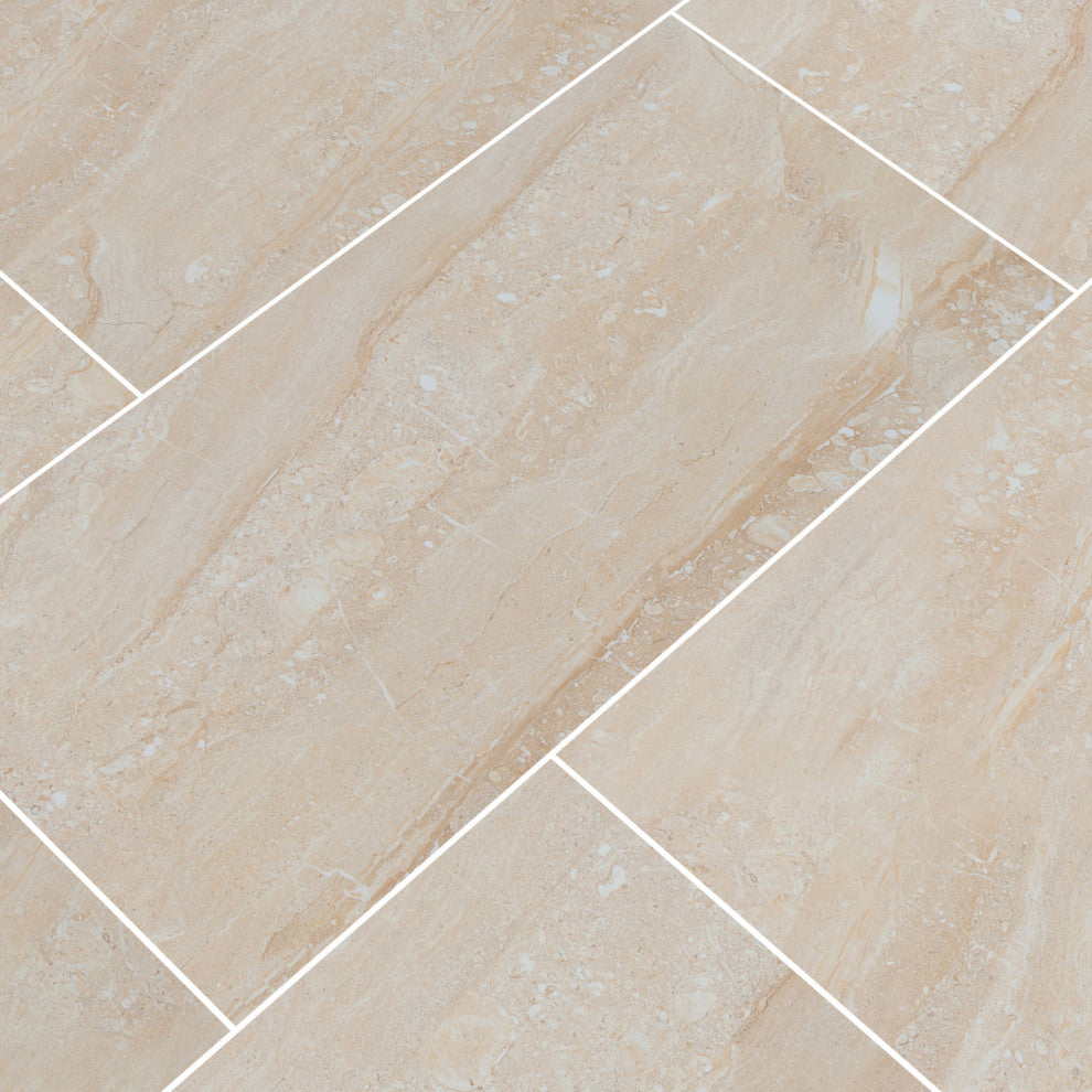 MSI NARI1224P Aria - 12" x 24" Rectangle Floor Tile - Polished - Cremita