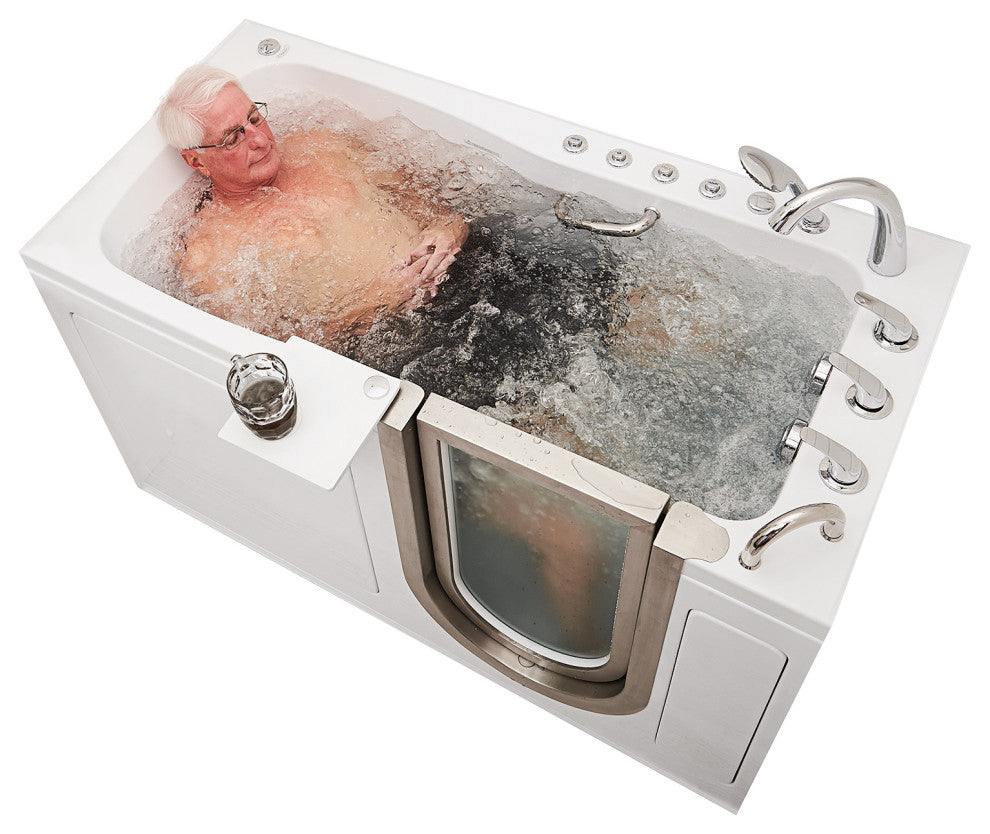 Ella Ultimate 30"x60" Acrylic Triple Massage Walk-In-Bathtub,Fast Fill Faucet