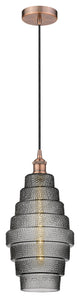 Innovations 616-1P-AC-G673-8-LED 1-Light Mini Pendant, Antique Copper