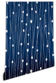 Deny Designs Heather Dutton Navy Entangled Wallpaper, Blue, 2'x4'