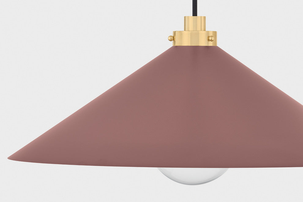 Hudson Valley Lighting Clivedon Pendant By Mark D. Sikes, Soft Crimson