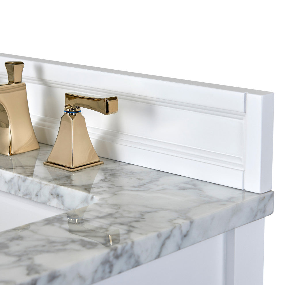 Adeline Vanity Set, White, 60", Double Sink