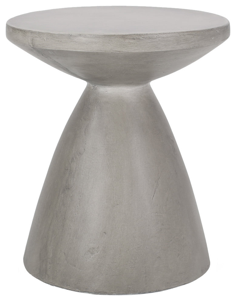 Inkwood Outdoor Lightweight Concrete Side Table, Concrete Finish