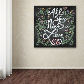 Elizabeth Caldwell 'All You Need is Love' Canvas Art, 35x35